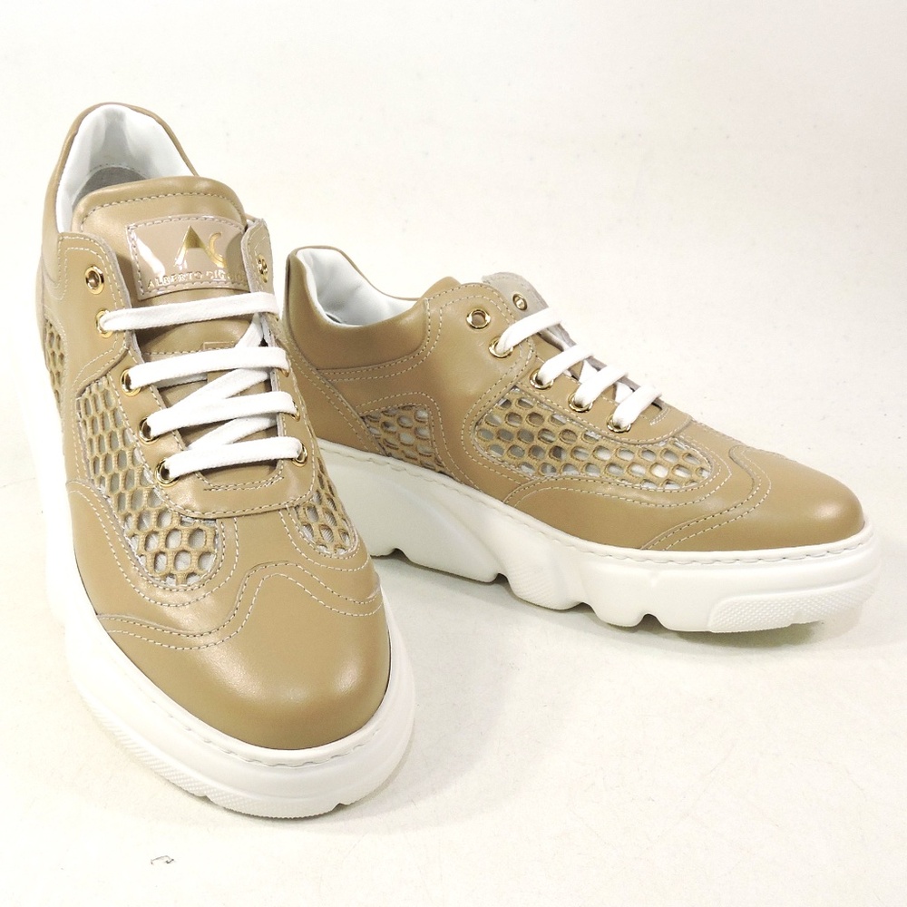 ALBERTO CICCIOLI 🇮🇹 WOMEN'S BROWN SUMMER FASHION SNEAKERS